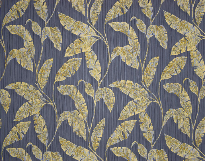 Cardiff Navy Feather Wallpaper 1819-54