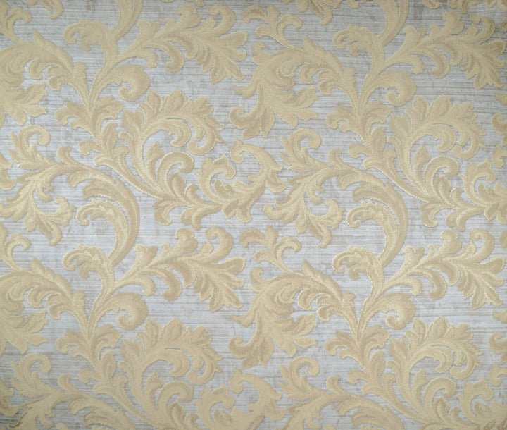Queen Elizabeth Pale Gold Damask Wallpaper 35401