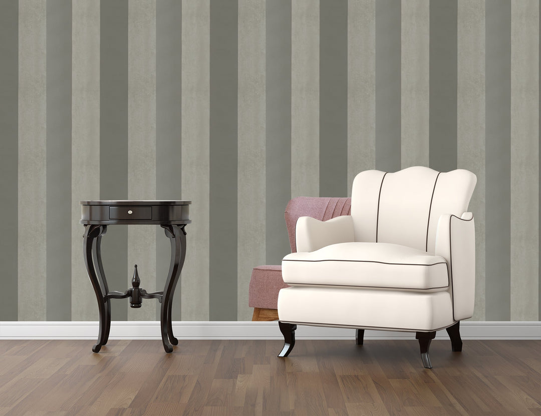 Sutton Taupe Stripes Wallpaper 40691