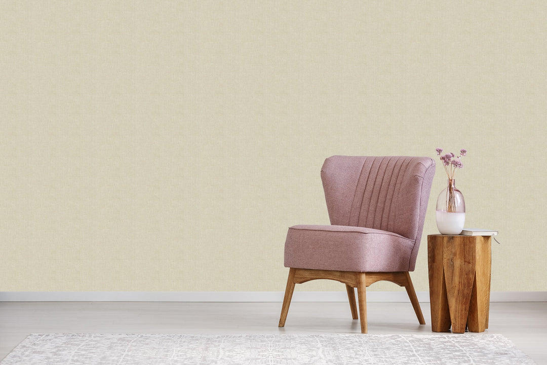 Sutton Ivory Woven Wallpaper 40892