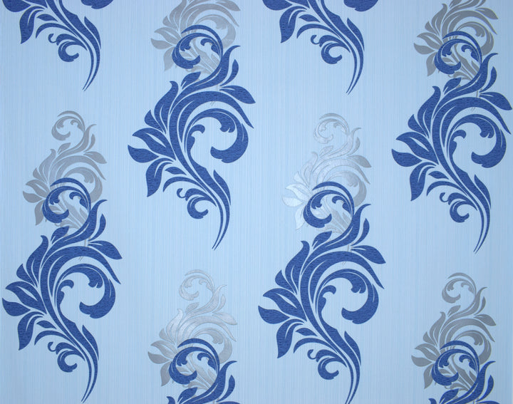 Cardiff Royal Blue Baroque Wallpaper 4378-27
