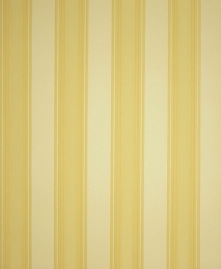 Yellow Cream Stripe Wallpaper