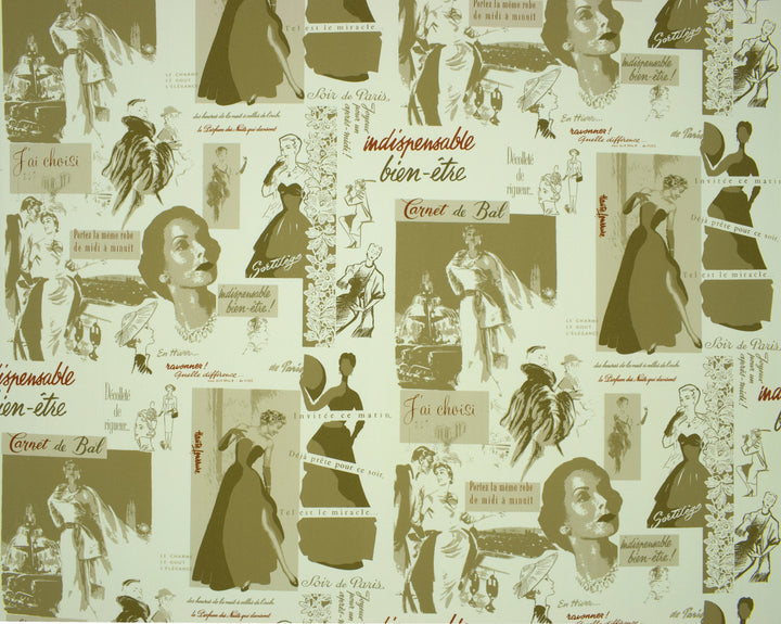 Cardiff Antique Print Wallpaper 8255-83