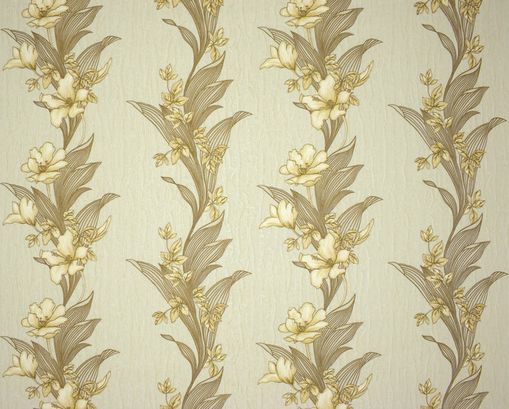 Cardiff Beige Leaf Wallpaper 8277-32