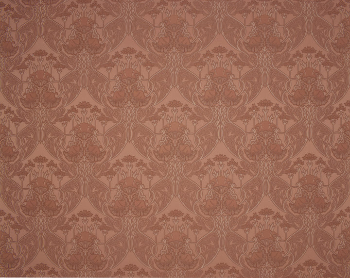 Cardiff Red Emboss Wallpaper 8316-66