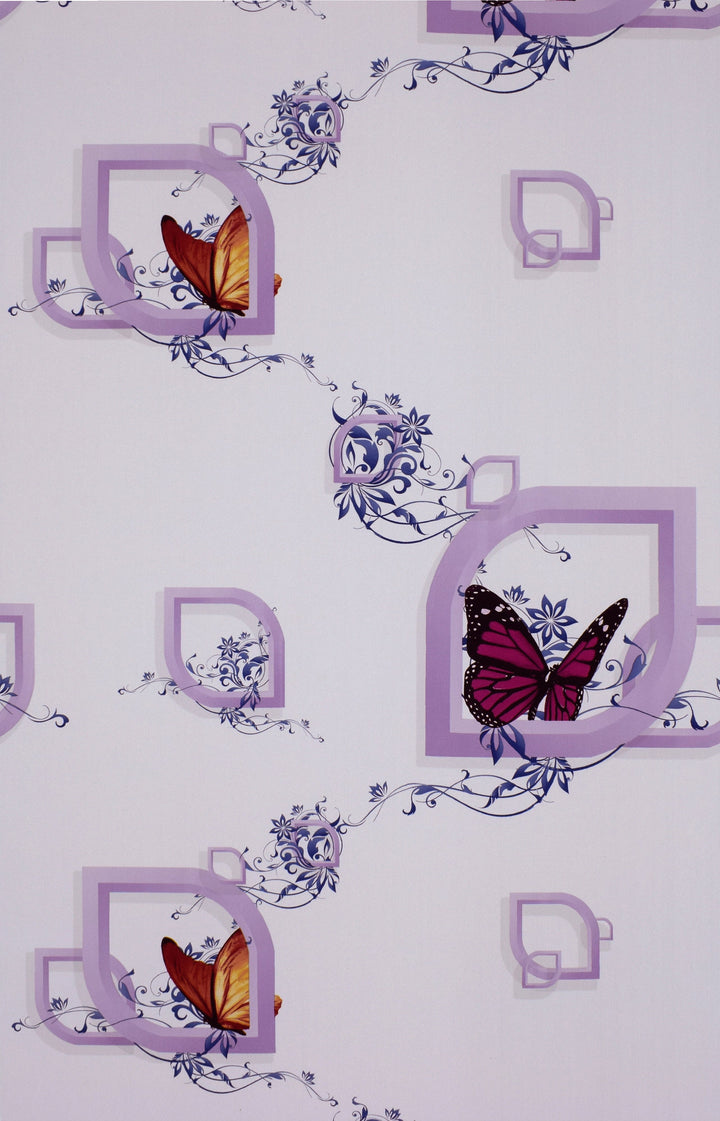 Norwich Violet Graphic Wallpaper 972114