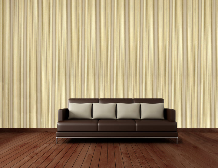 Brighton Gold Stripe Wallpaper 1836-39
