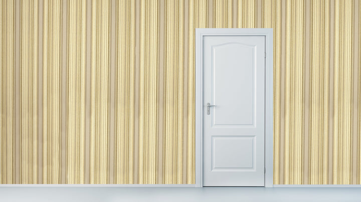 Brighton Gold Stripe Wallpaper 1836-39