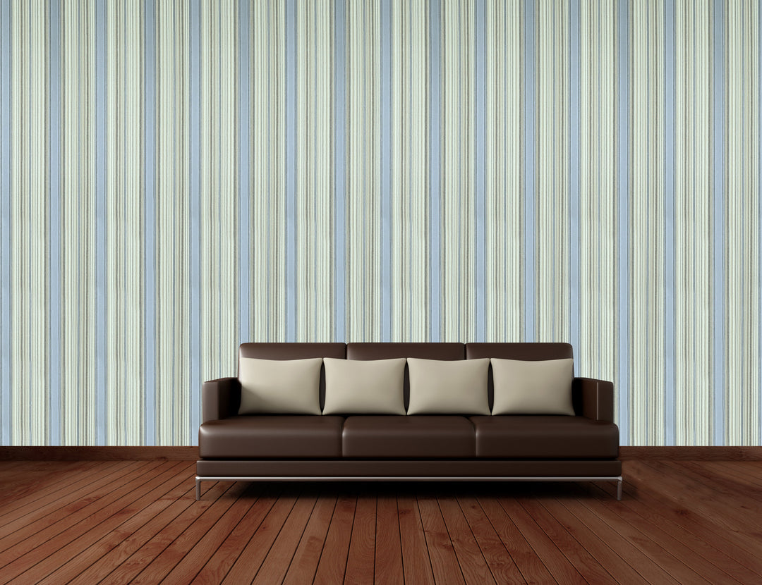 Brighton Steel Blue Wallpaper 1836-55