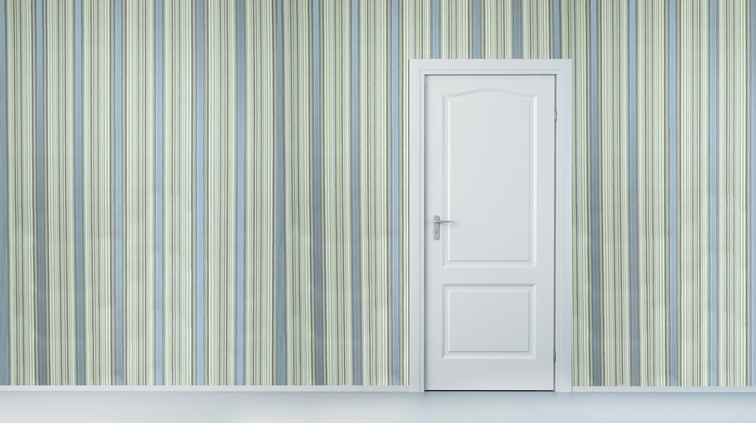 Brighton Steel Blue Wallpaper 1836-55