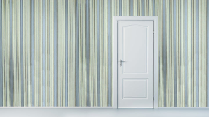 Brighton Steel Blue Wallpaper 1836-55