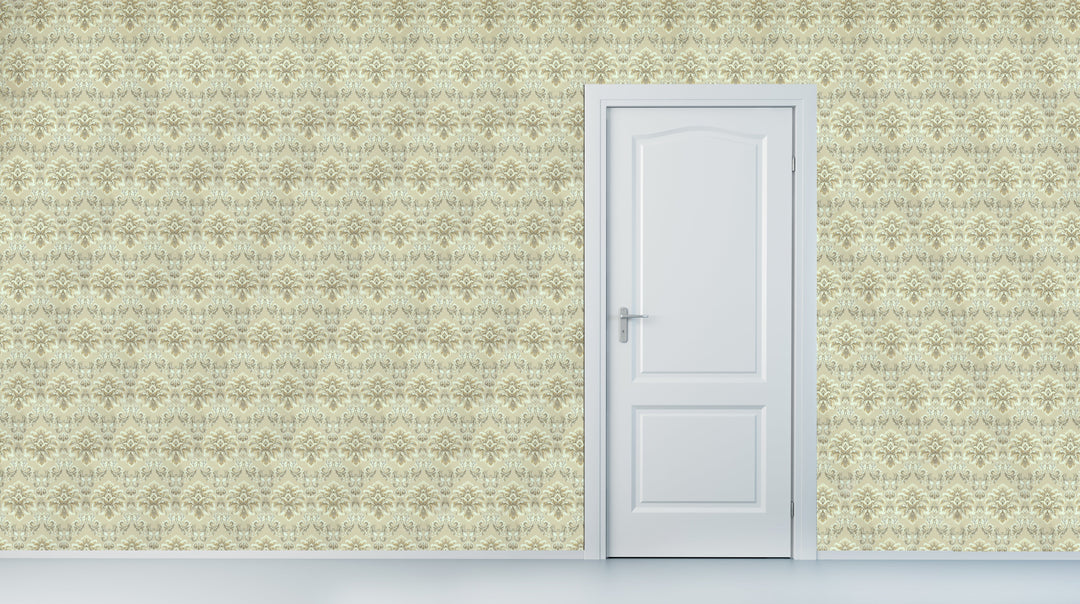 Brighton Olive Medallion Wallpaper 1837-33