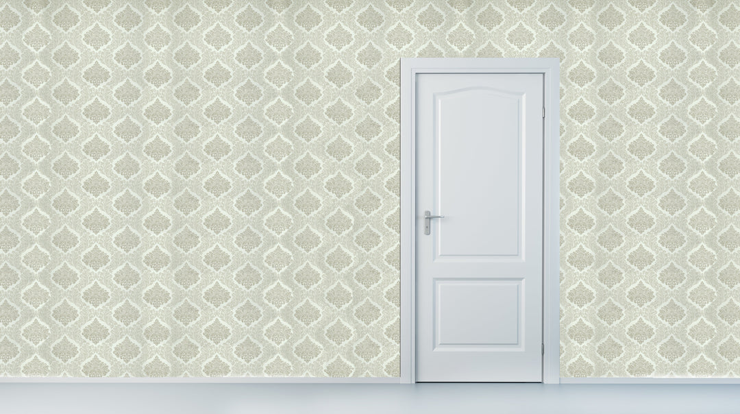 Brighton Cream Crest Wallpaper 1842-23