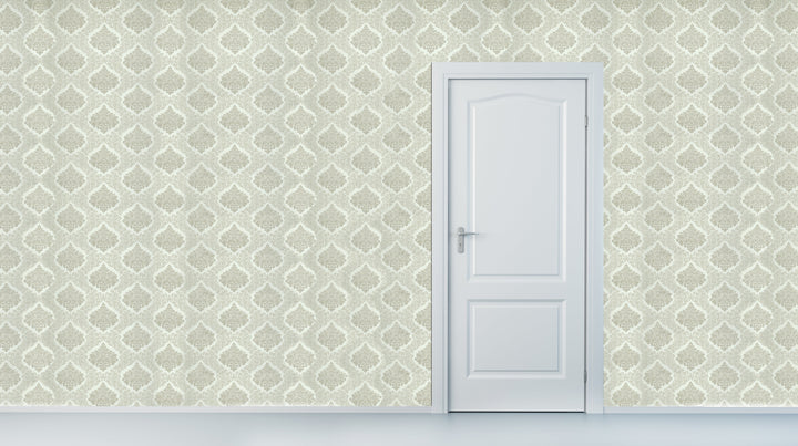Brighton Cream Crest Wallpaper 1842-23