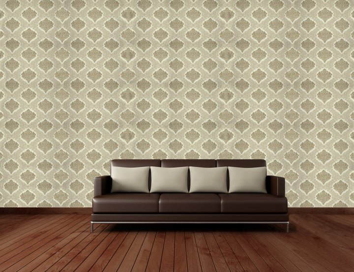Brighton Ivory Trellis Wallpaper 1842-33
