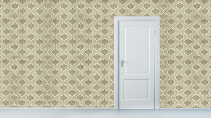 Brighton Ivory Trellis Wallpaper 1842-33