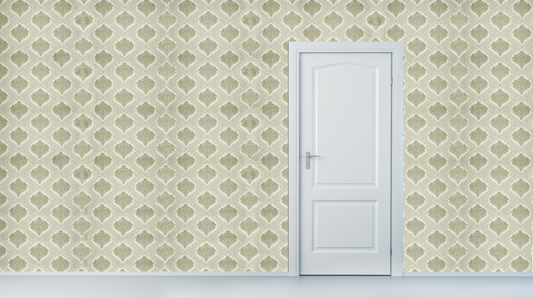 Brighton Beige Crest Wallpaper 1842-35