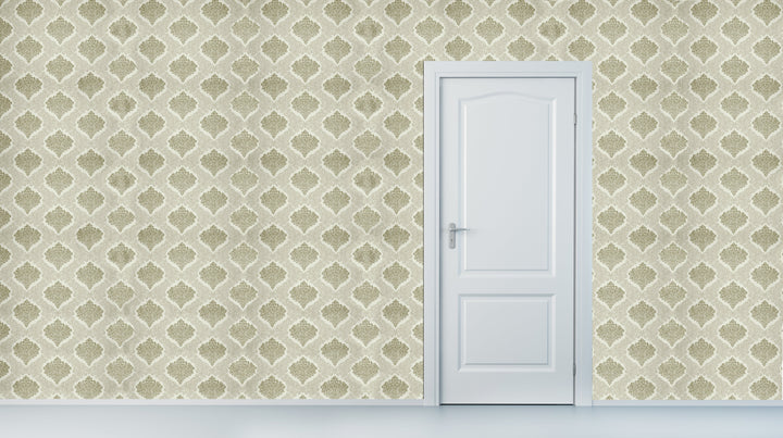 Brighton Beige Crest Wallpaper 1842-35