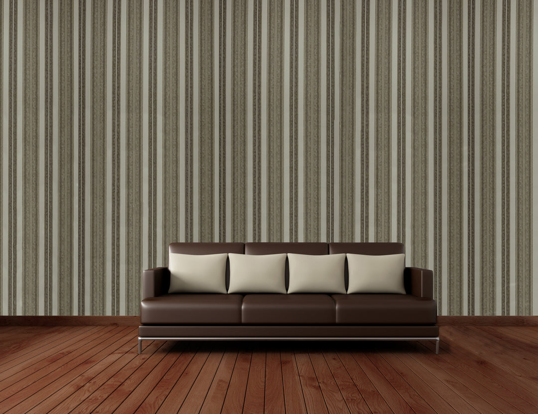 Brighton Bronze Stripe Wallpaper 1843-99