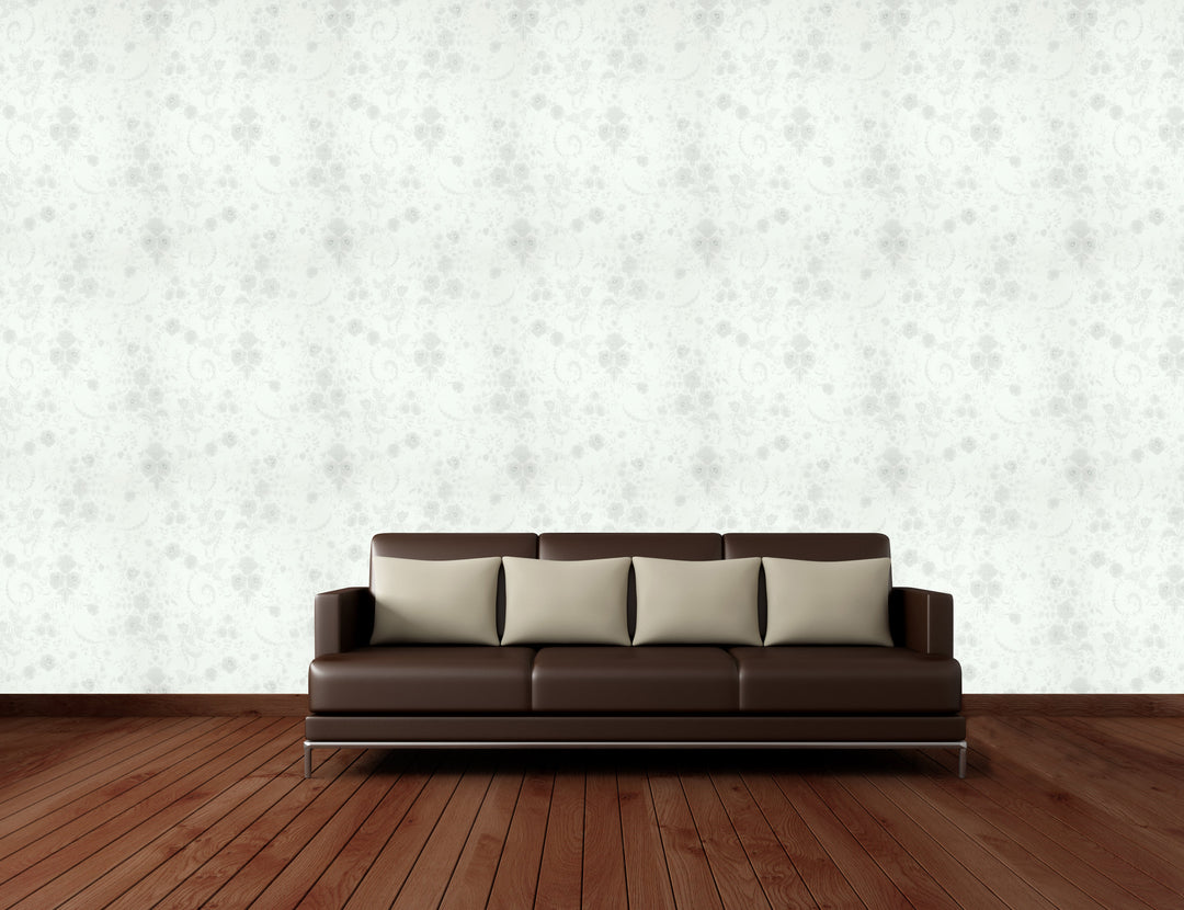 Brighton Frost White Texture Wallpaper 8412-25