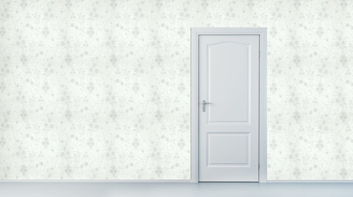 Brighton Frost White Texture Wallpaper 8412-25