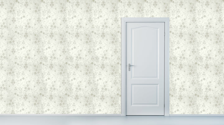 Brighton Snow Patina Wallpaper 8412-67