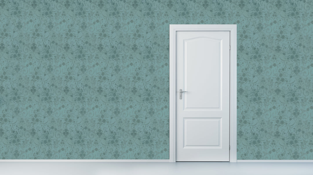 Brighton Teal Wash Wallpaper 8412-78