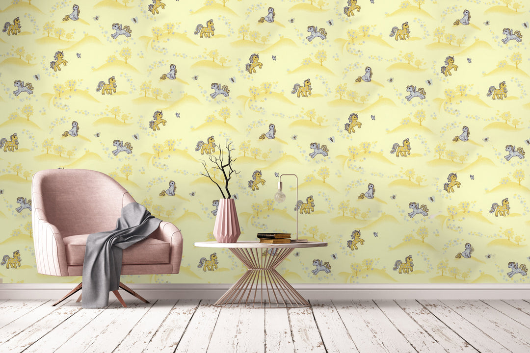 Bristol Yellow Animal Wallpaper 4410-37