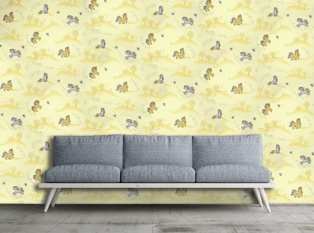 Bristol Yellow Animal Wallpaper 4410-37