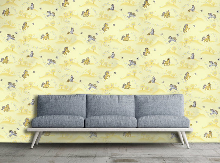 Bristol Yellow Animal Wallpaper 4410-37