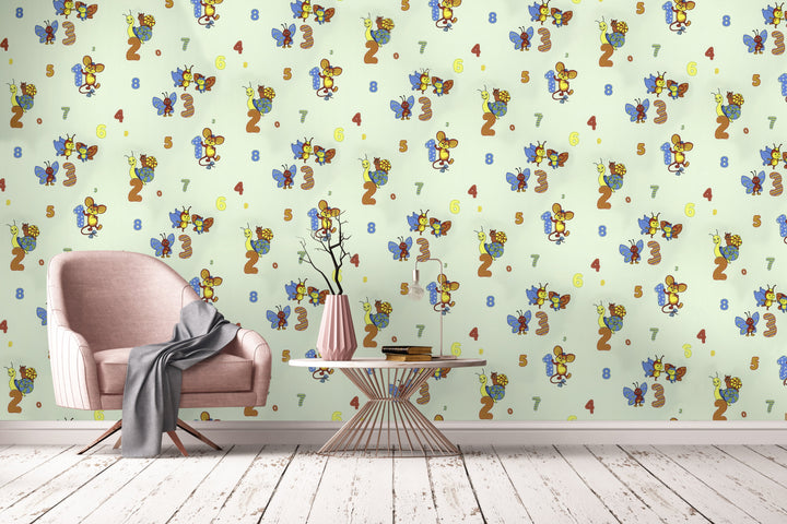 Bristol Baby Blue Zoo Wallpaper 459-76