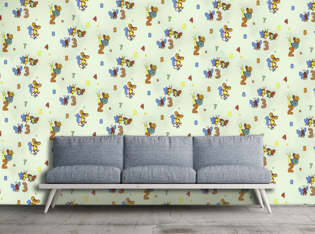 Bristol Baby Blue Zoo Wallpaper 459-76