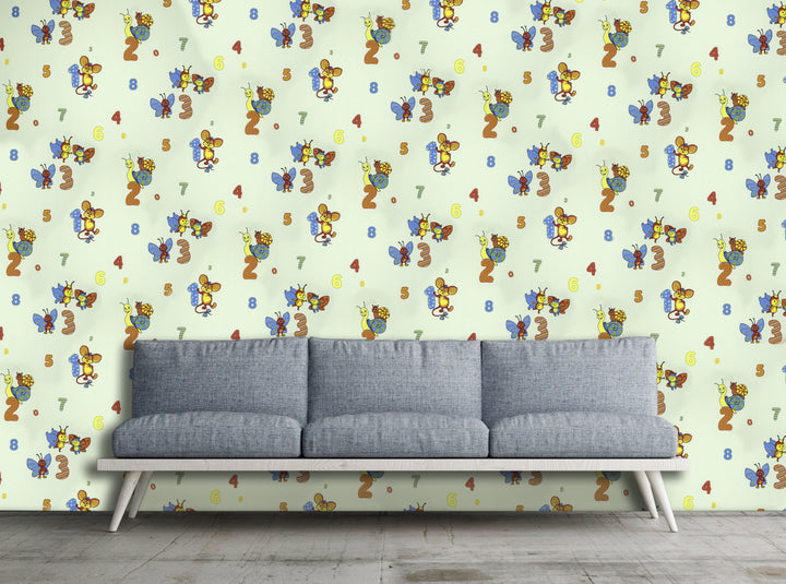 Bristol Baby Blue Zoo Wallpaper 459-76