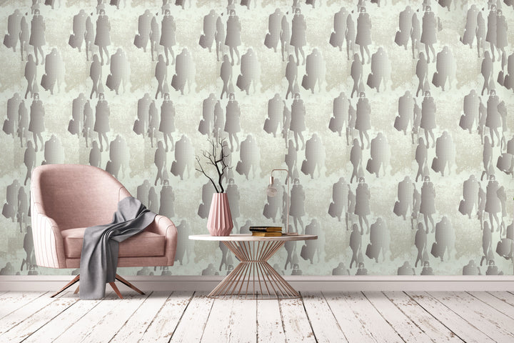 Bristol Soft Grey Wave Wallpaper 8103-33