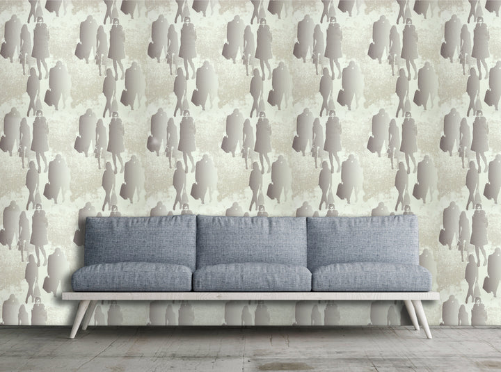 Bristol Soft Grey Wave Wallpaper 8103-33