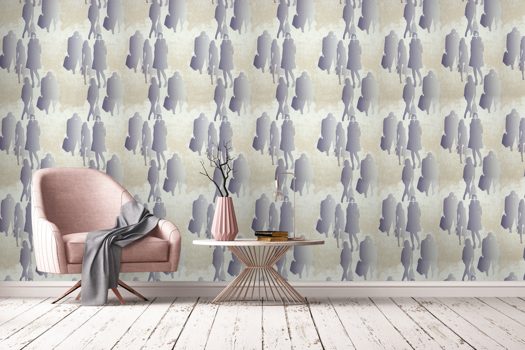 Bristol Lilac Brush Wallpaper 8103-37