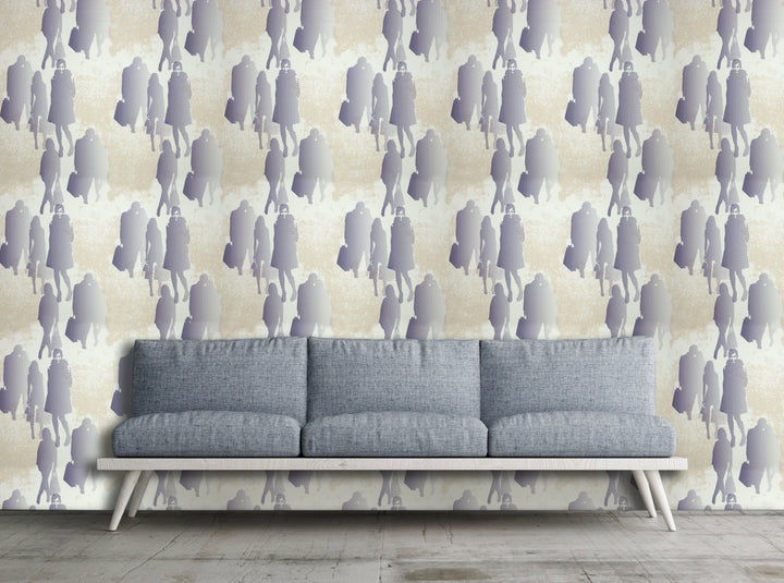 Bristol Lilac Brush Wallpaper 8103-37