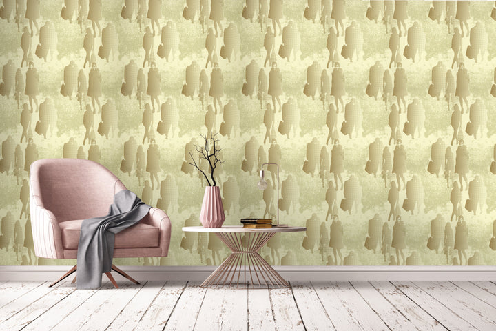 Bristol Ivory Wave Wallpaper 8103-38