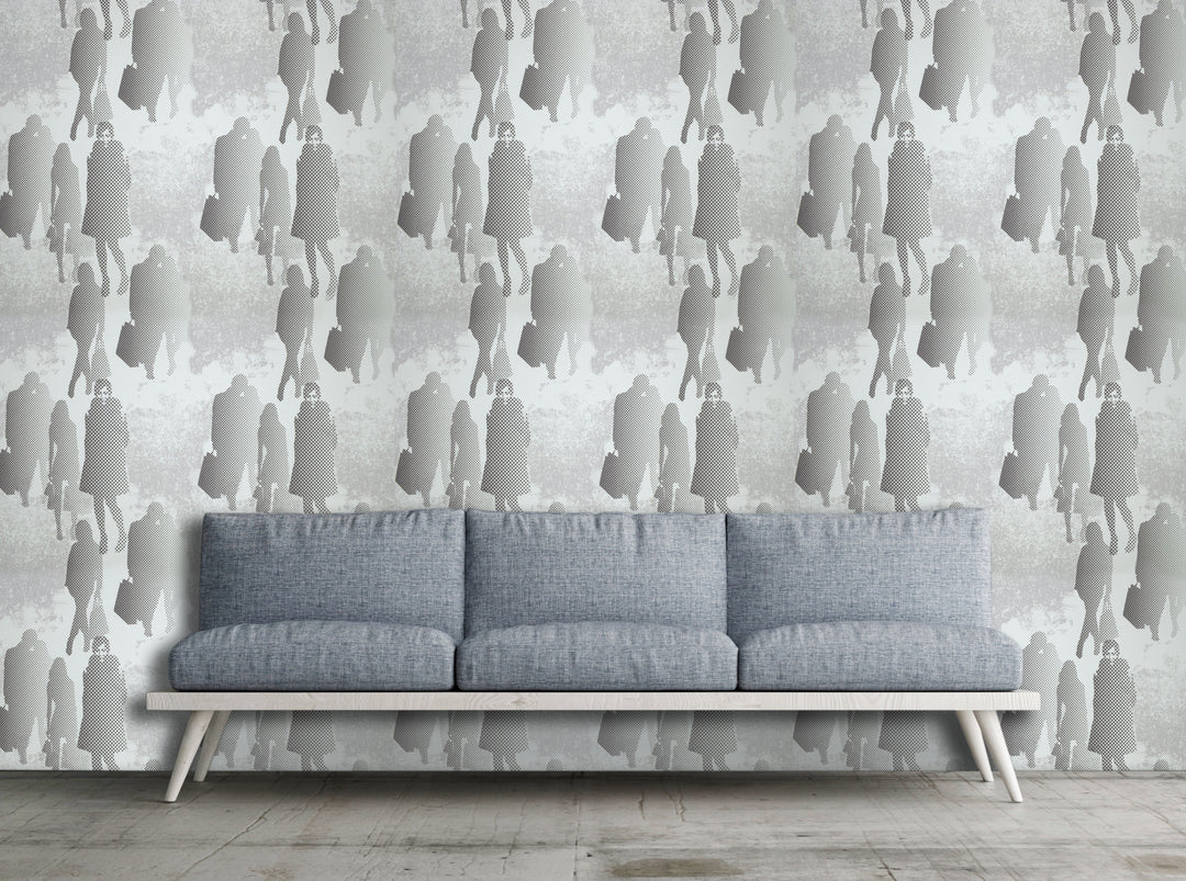 Bristol Grey Stroke Wallpaper 8103-39
