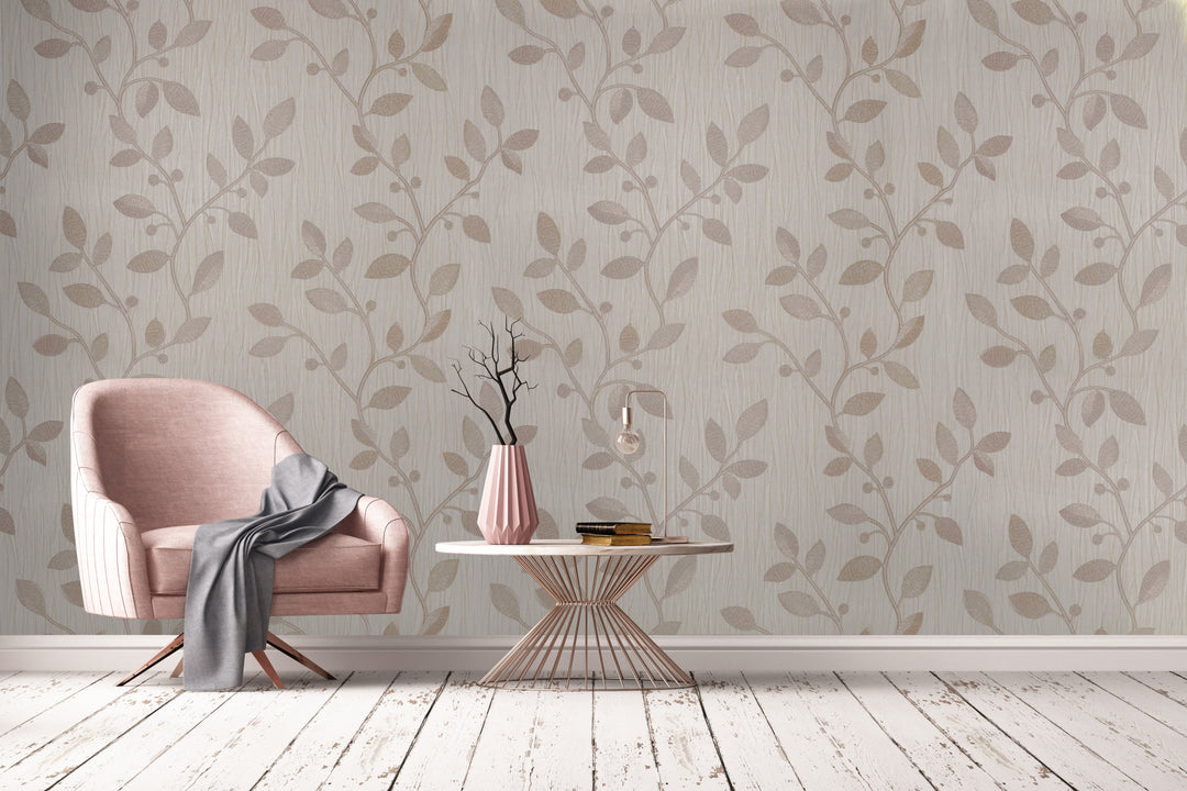 Bristol Taupe Petal Wallpaper 8234-36