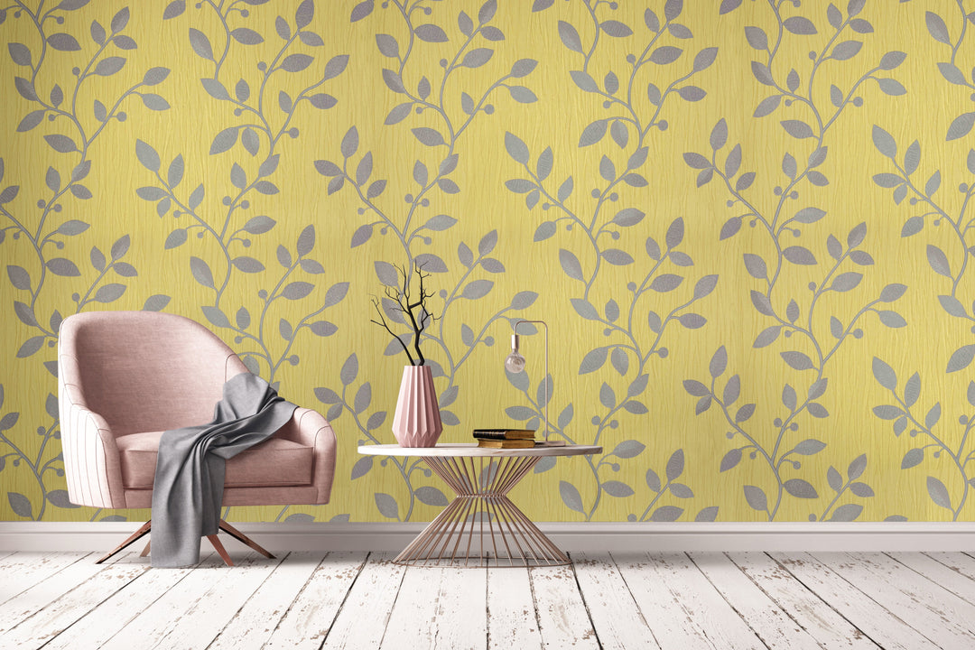 Bristol Yellow Petal Wallpaper 8234-37