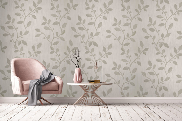 Bristol Silver Petal Wallpaper 8234-38