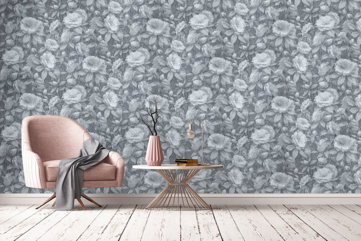 Bristol Slate Garden Wallpaper 8245-25