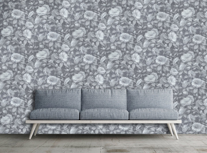 Bristol Slate Garden Wallpaper 8245-25
