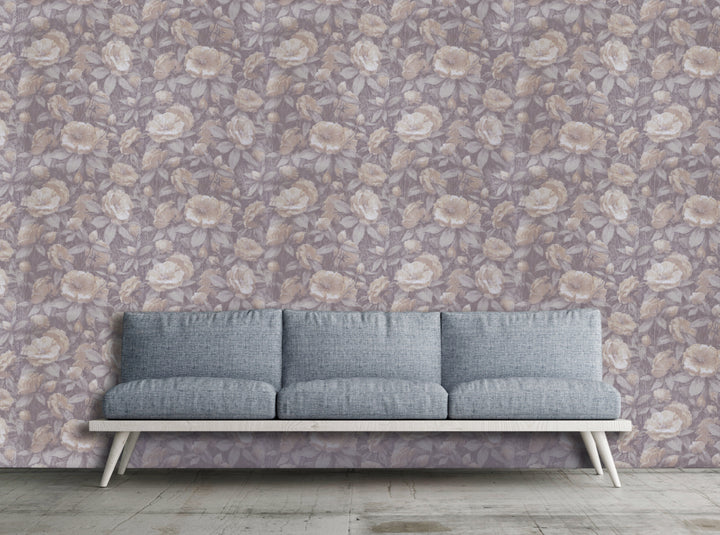 Bristol Mauve Garden Wallpaper 8245-69