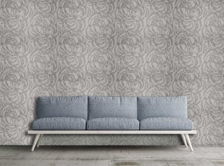 Bristol Silver Swirl Wallpaper 8296-36
