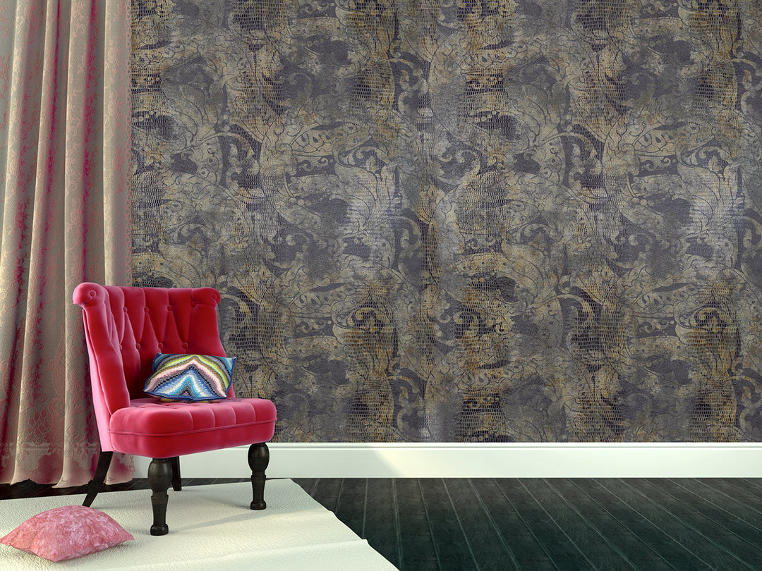 Buckingham Palace 27 Aged Plum Wallpaper Sk100-20451
