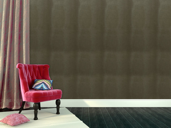 Buckingham Palace 27 Charcoal Velvet Wallpaper Sk100-20461