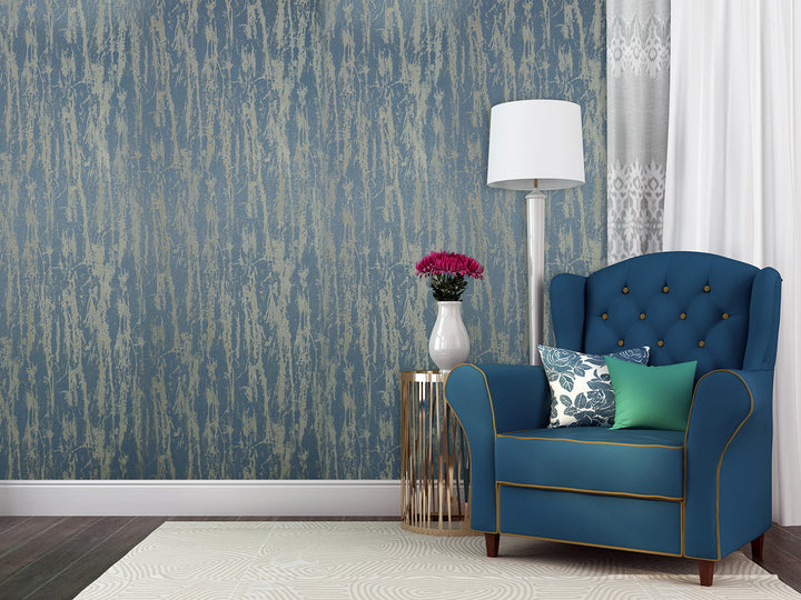 Buckingham Palace 34 Denim Stitch Wallpaper Sk104-41048