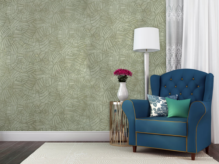 Buckingham Palace 34 Pastel Leaf Wallpaper Sk104-41838